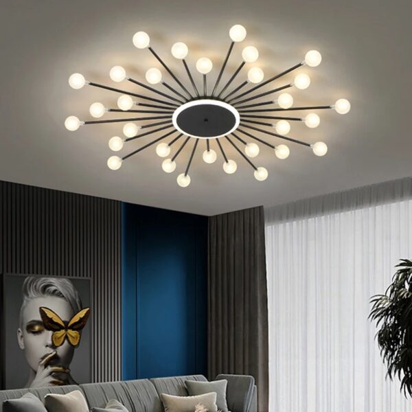 Glass Ball Chandelier