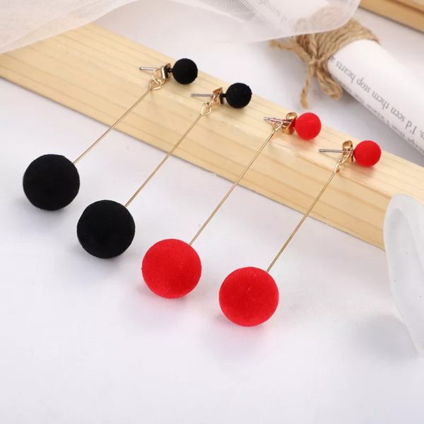 Plush Ball Earrings
