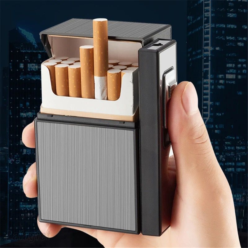 Cigarette Case with Jet Lighter
