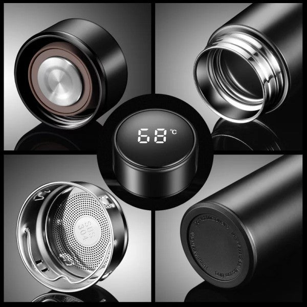 LED Display Vacuum Flask