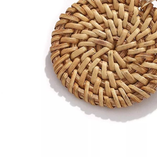 Rattan Knitted Earrings