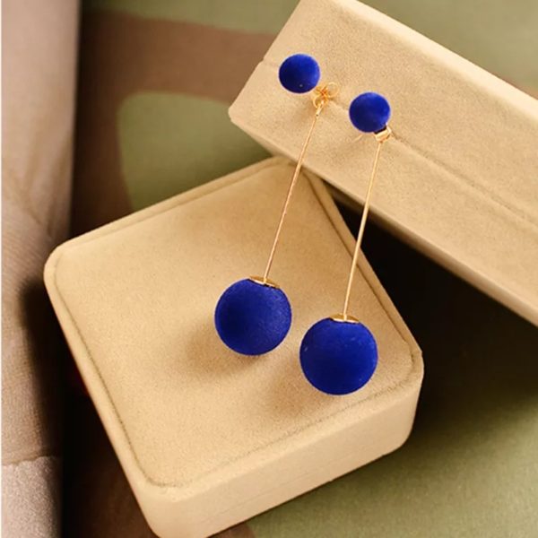 Plush Ball Earrings