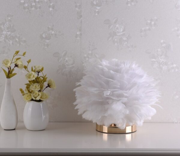 Fur Table Lamp