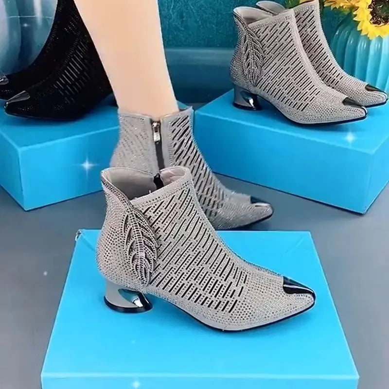 Rhinestone Retro Sandals