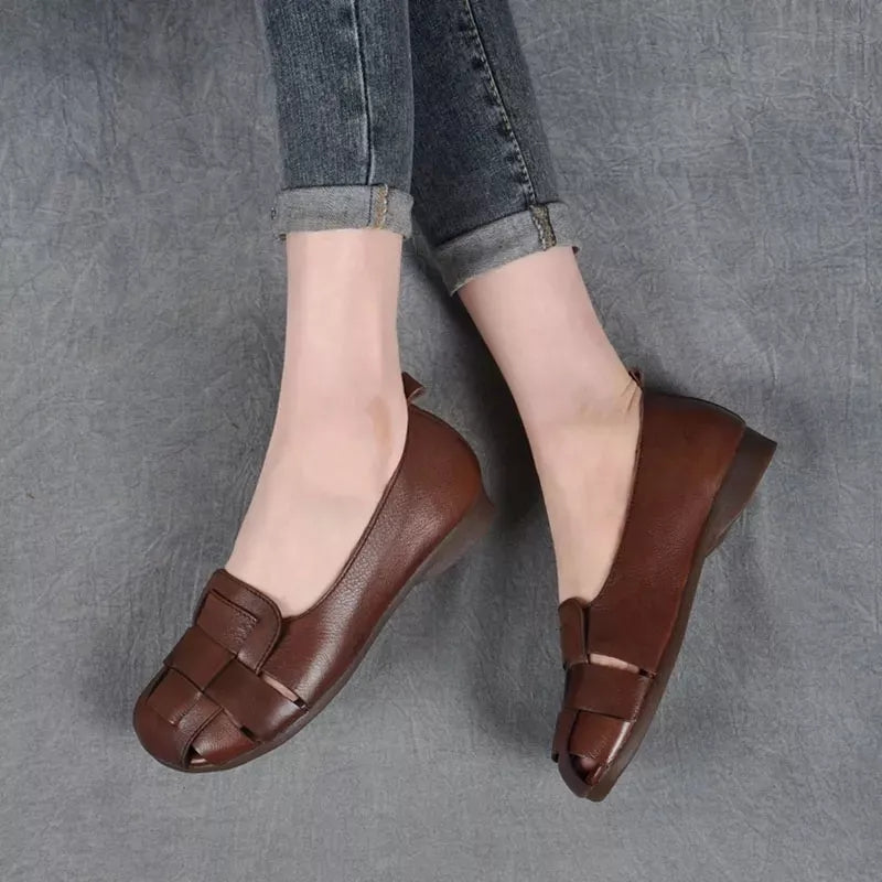 Braid Cutout Loafers