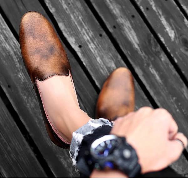 Men Leather Flats