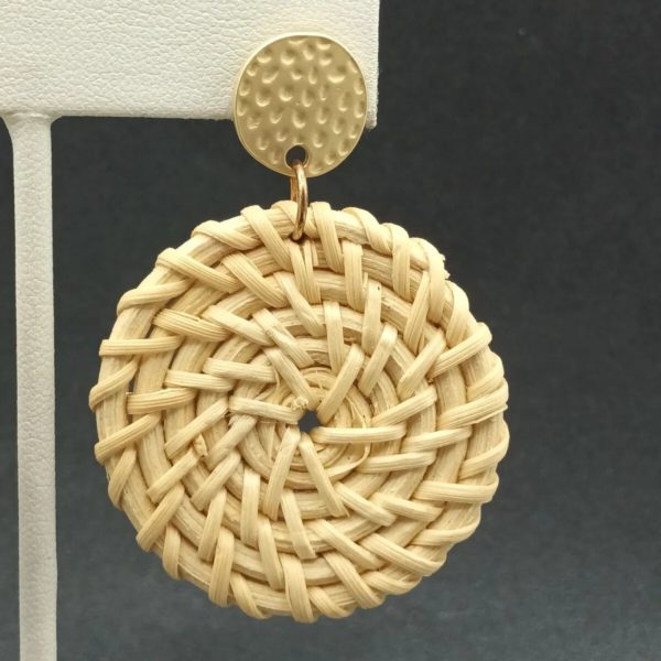 Rattan Knitted Earrings