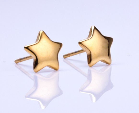 Pointed Moon Studs Set