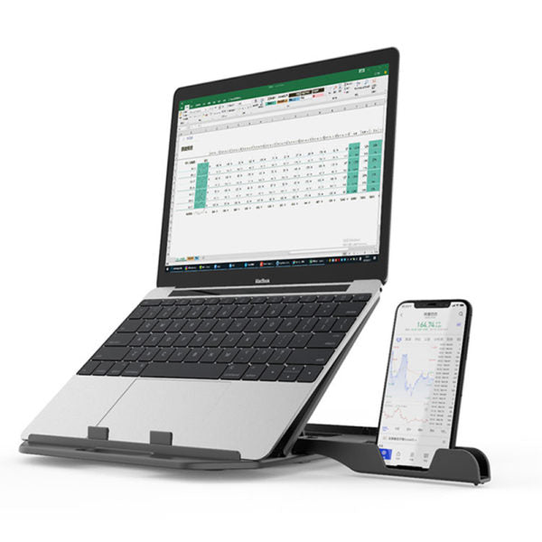 Laptop Stand with Phone Holder
