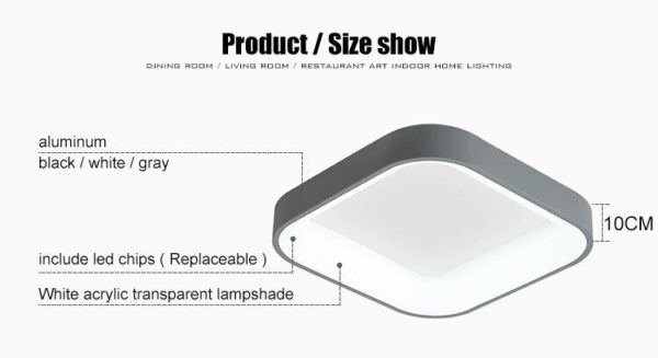 Square Ceiling Lamp