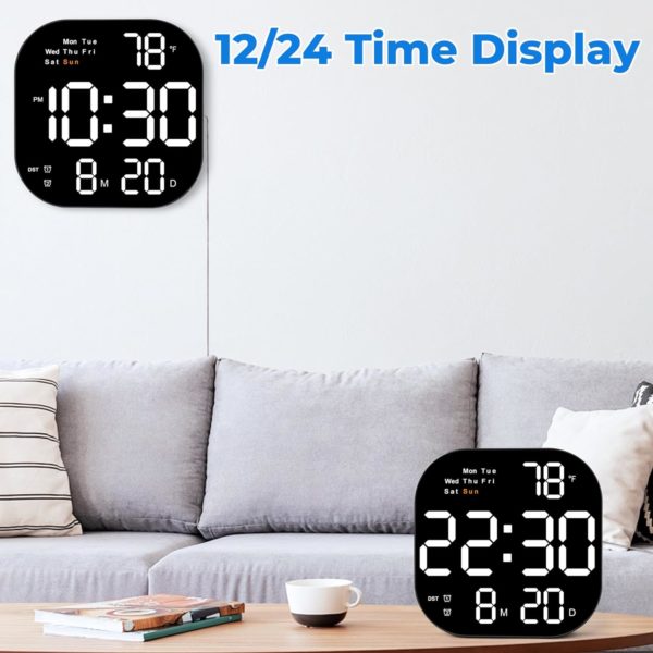 Modern Digital Wall Clock