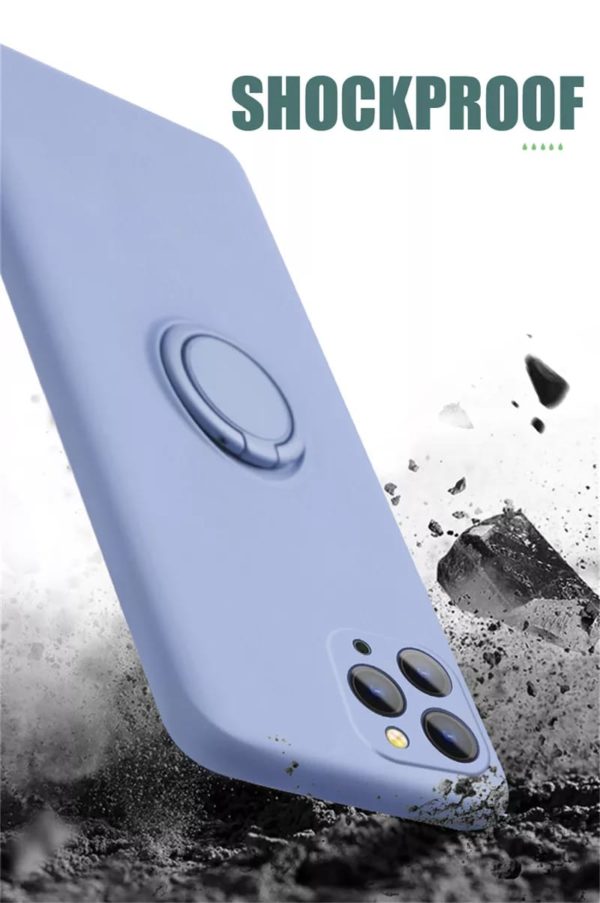 Silicone iPhone Cover With Ring Holder