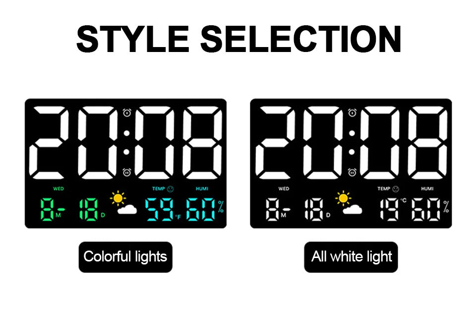 Digital Electronic Wall Clock