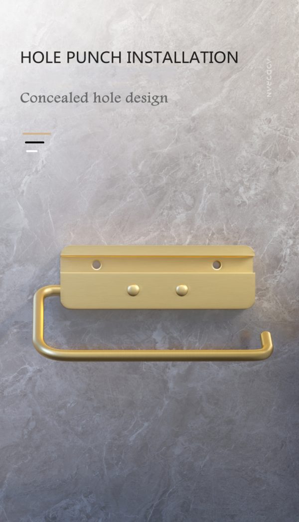 Toilet Roll Holder with Rack