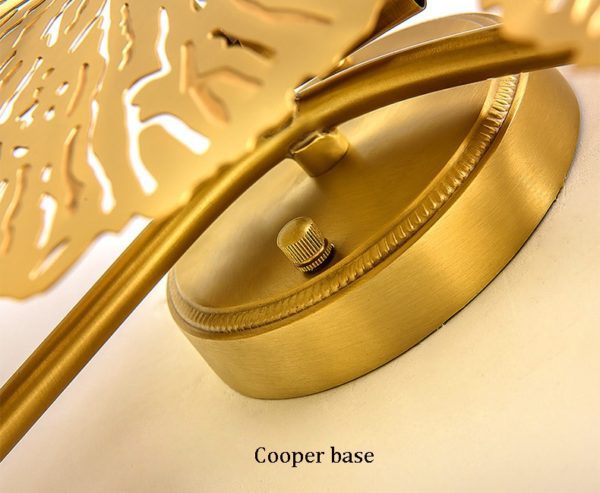 Gold Lotus Leaf Wall Lamp
