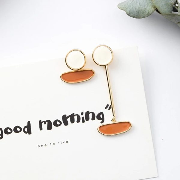 Irregular Long Stud Earrings
