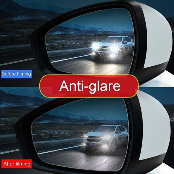 Anti-Mist Car Mirror Film - Pack of 2