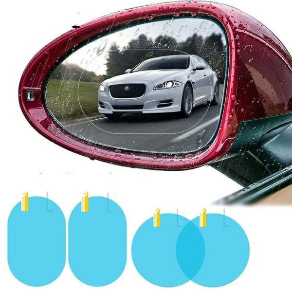 Anti-Mist Car Mirror Film - Pack of 2