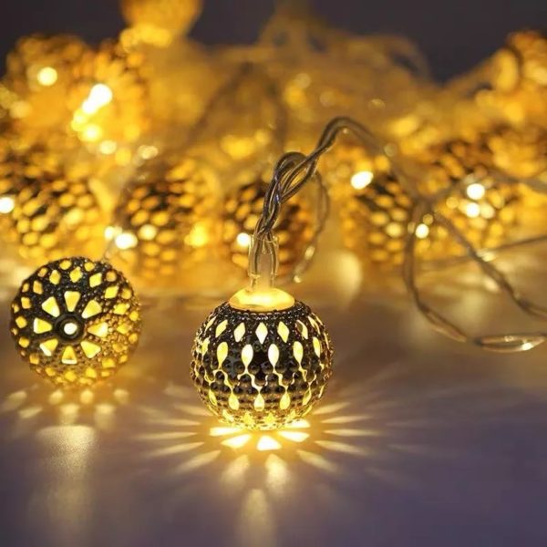 Moroccan Metal Balls String Light
