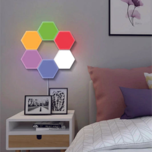 Hexagonal Honeycomb Colorful Wall Light
