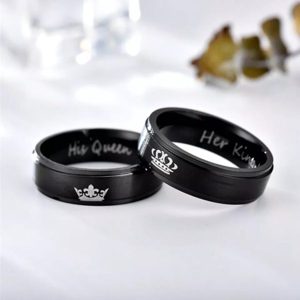 King & Queen Couple Rings