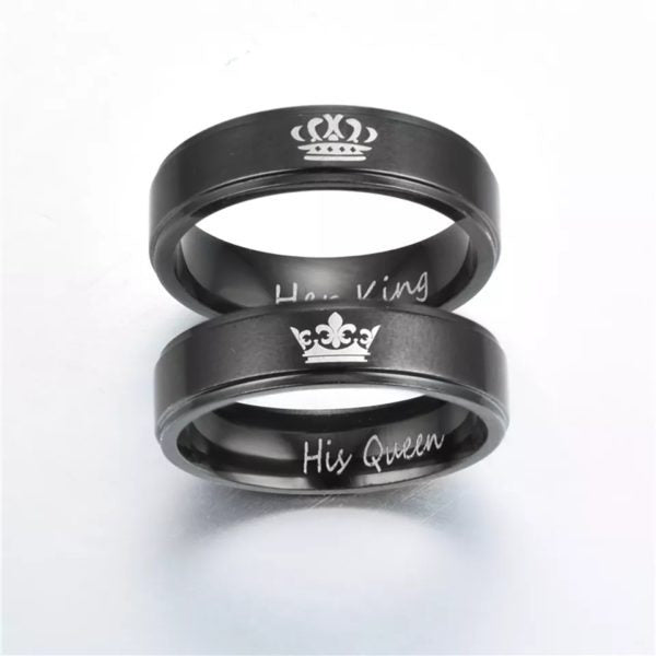 King & Queen Couple Rings