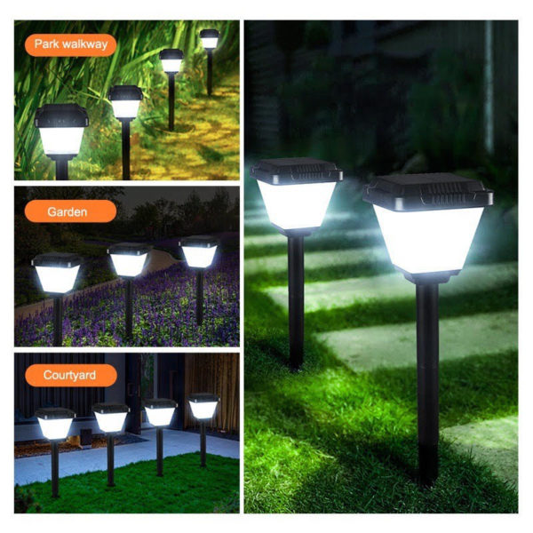 Multicolored Lawn Lamps (Pack of 4)