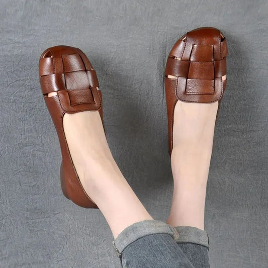 Braid Cutout Loafers