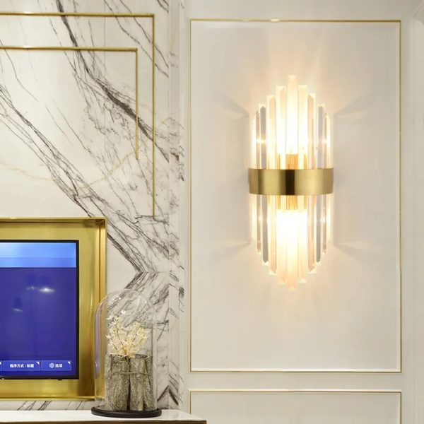 Luxury Gold Crystal Lamp