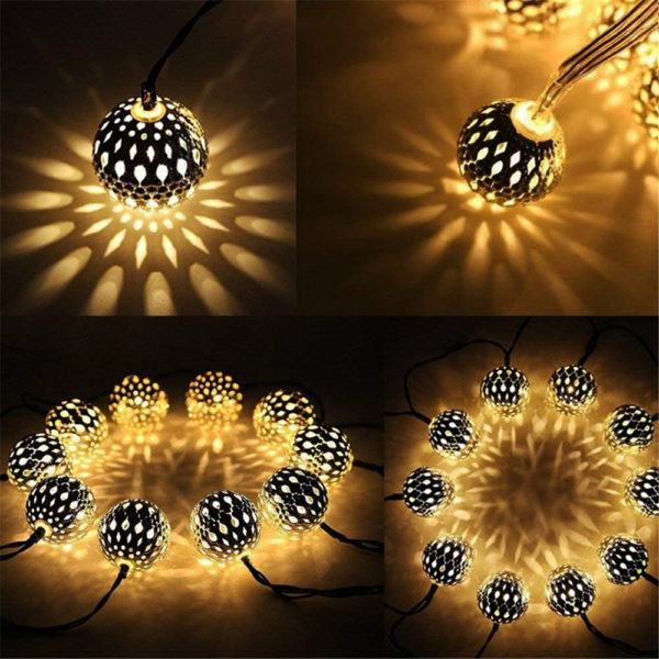 Moroccan Metal Balls String Light