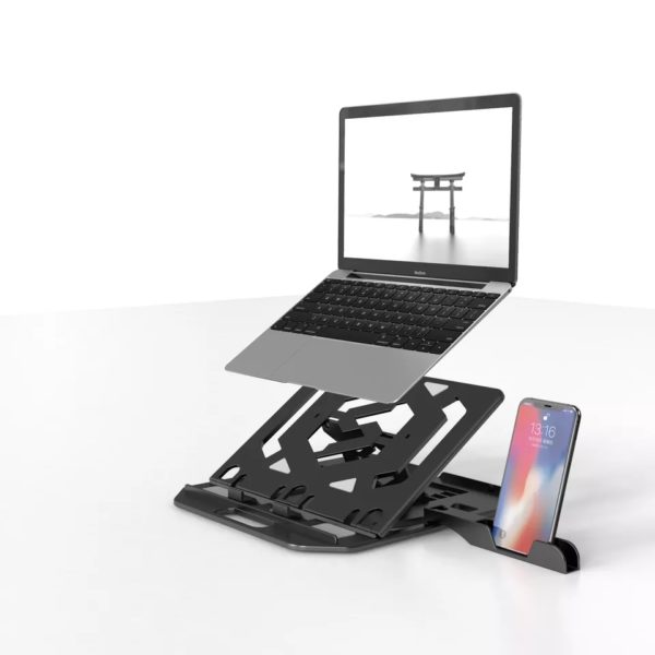 Laptop Stand with Phone Holder