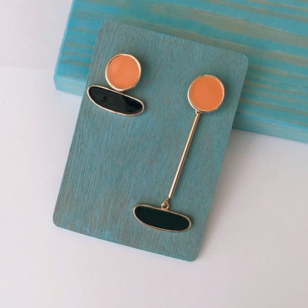 Irregular Long Stud Earrings